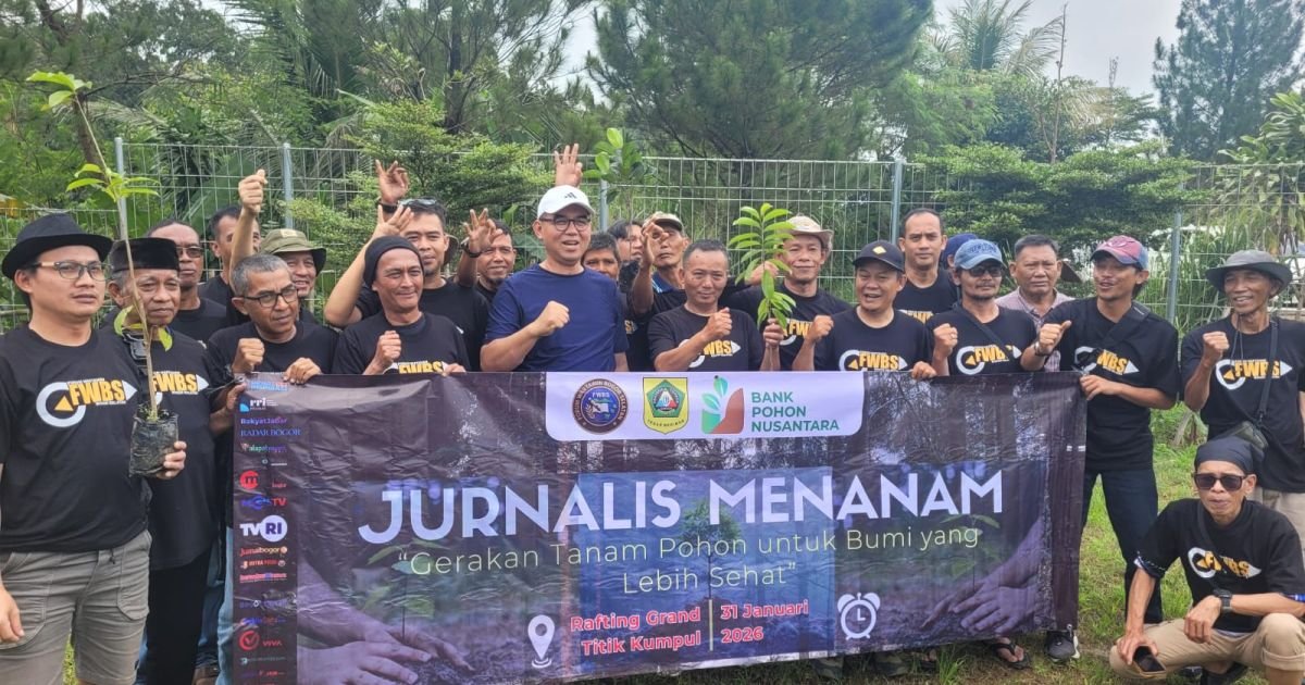 Optimalisasi Program Hijau, Pemkab Bogor Ajak Wartawan Tanam Pohon Massif