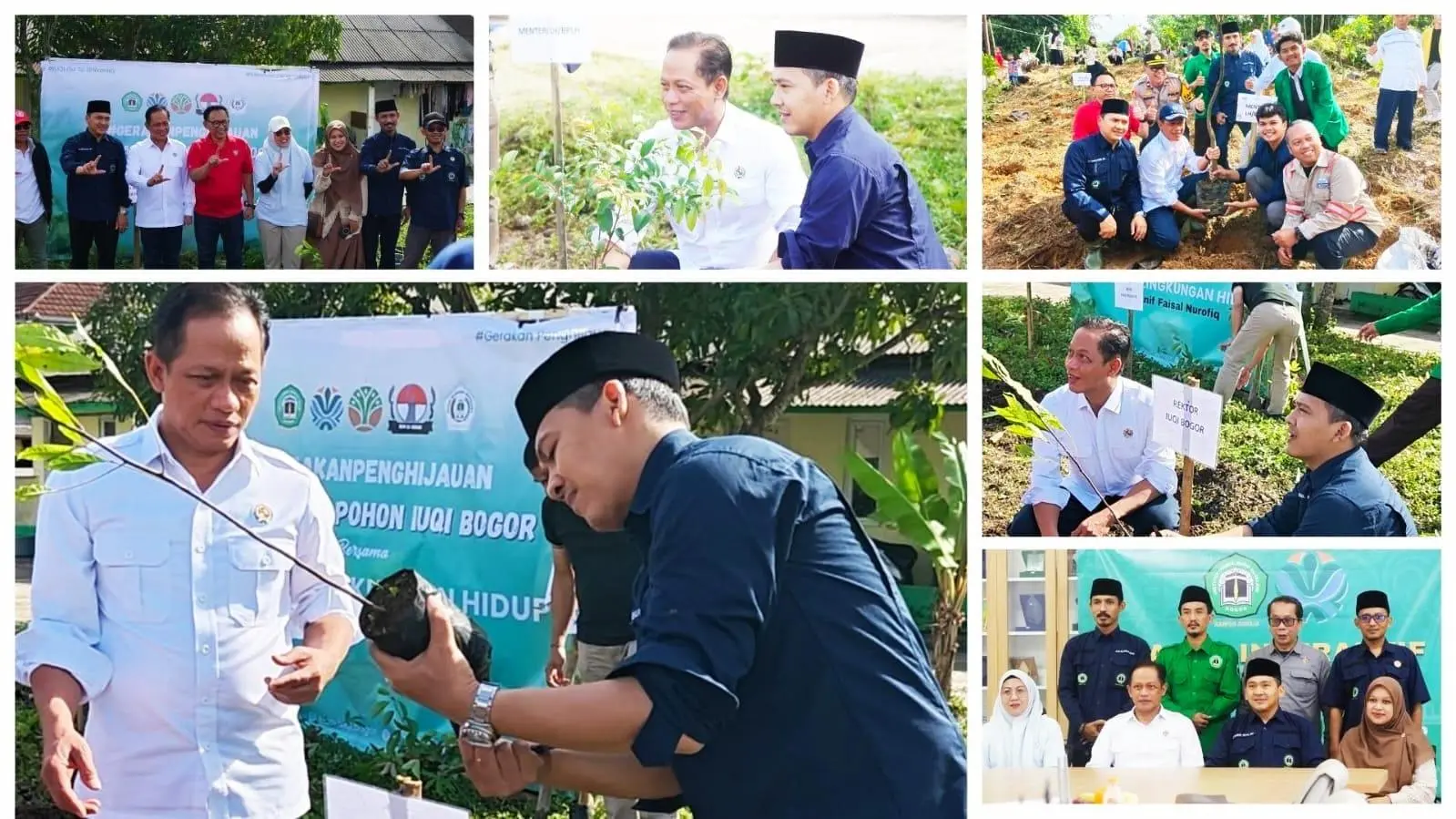 IUQI Bogor & BEM Se-Bogor Bersatu Hijaukan Bogor Bersama Menteri LH